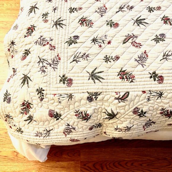 Vintage en fil d'Indienne quilt - Picture 5 of 9